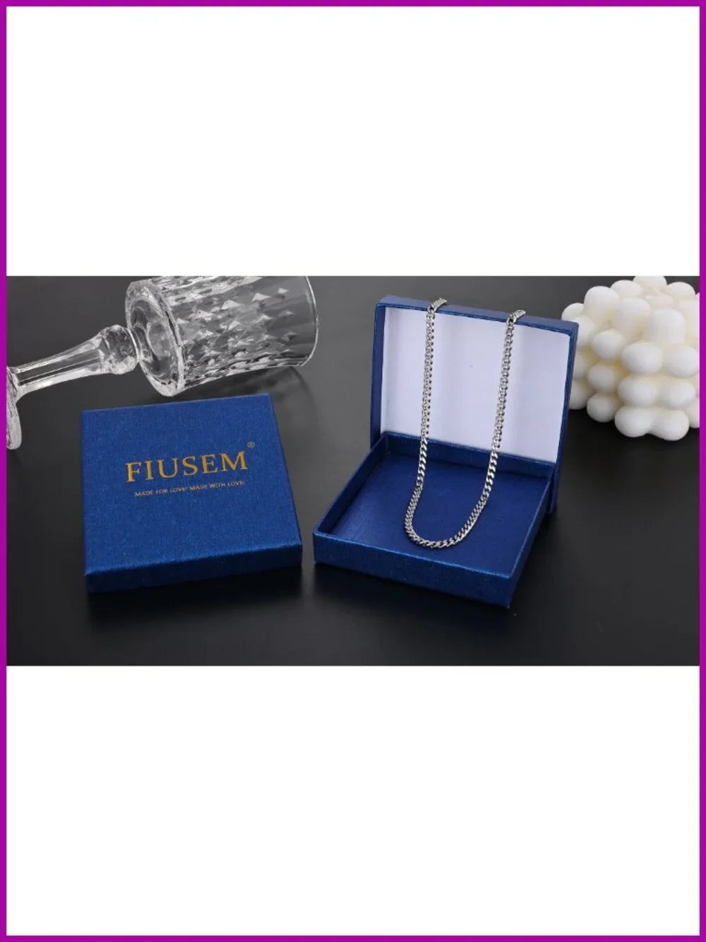 3.5mm Cuban Link Stainless Steel Necklace Chain for Men, Sterling Silver